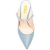 imageFSJ Women Crystal Chunky Heeled Mules Wedding Sandals Rhinestone Strappy Pumps Pointed Toe Fashion Slippers Slip On Bridal Shoes Size 415 USSkyblue