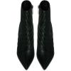 imageFSJ Women Fashion Ankle Boot Sexy Pointed Toe Stiletto High Heel Side Zipper Dressy Short Booties Size 415 USGreen