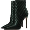 imageFSJ Women Fashion Ankle Boot Sexy Pointed Toe Stiletto High Heel Side Zipper Dressy Short Booties Size 415 USGreen