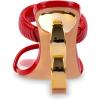 imageFSJ Women Square Open Toe Two Strap Heeled Sandal Chain Detail High Heel Slip On Mules Backless Slides Ladies Date Shoes Size 416 USRed