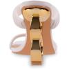 imageFSJ Women Square Open Toe Two Strap Heeled Sandal Chain Detail High Heel Slip On Mules Backless Slides Ladies Date Shoes Size 416 USWhite