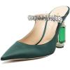 Dark Green Satin