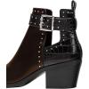 imageFSJ Women Almond Pointed Toe Ankle Boots Chelsea Cut Out Block Chunky Heels Booties with Buckle Ankle Strap Comfort Shoes Size 415 USCoffee Brown