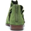 imageFSJ Women Fashion Closed Almond Toe Ankle Booties Chunky Low Heel V Cut Ruffle Back Zipper Boots Date Winter ShoesLight Green