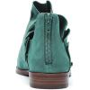 imageFSJ Women Fashion Closed Almond Toe Ankle Booties Chunky Low Heel V Cut Ruffle Back Zipper Boots Date Winter ShoesSky Blue