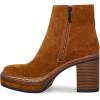 imageFSJ Women Fashion Platform Round Toe Suede Ankle Boots Block Chunky High Heel Side Zipper Winter Warm Walking Ladies Shoes Size 415 USBrown