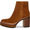 imageFSJ Women Fashion Platform Round Toe Suede Ankle Boots Block Chunky High Heel Side Zipper Winter Warm Walking Ladies Shoes Size 415 USBrown