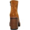 imageFSJ Women Fashion Platform Round Toe Suede Ankle Boots Block Chunky High Heel Side Zipper Winter Warm Walking Ladies Shoes Size 415 USBrown