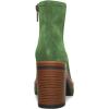 imageFSJ Women Fashion Platform Round Toe Suede Ankle Boots Block Chunky High Heel Side Zipper Winter Warm Walking Ladies Shoes Size 415 USGreen