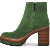 imageFSJ Women Fashion Platform Round Toe Suede Ankle Boots Block Chunky High Heel Side Zipper Winter Warm Walking Ladies Shoes Size 415 USGreen