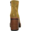 imageFSJ Women Fashion Platform Round Toe Suede Ankle Boots Block Chunky High Heel Side Zipper Winter Warm Walking Ladies Shoes Size 415 USOlive