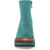 imageFSJ Women Fashion Platform Round Toe Suede Ankle Boots Block Chunky High Heel Side Zipper Winter Warm Walking Ladies Shoes Size 415 USTurquoise