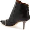 imageFSJ Women Glossy Mid Heel Ankle Boots Pointed Toe Bootie Chelsea Zipper Fall Fashion Winter Shoe Size 415 USBlack