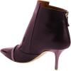 imageFSJ Women Glossy Mid Heel Ankle Boots Pointed Toe Bootie Chelsea Zipper Fall Fashion Winter Shoe Size 415 USDark Orchid