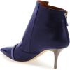 imageFSJ Women Glossy Mid Heel Ankle Boots Pointed Toe Bootie Chelsea Zipper Fall Fashion Winter Shoe Size 415 USNavy