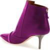 imageFSJ Women Glossy Mid Heel Ankle Boots Pointed Toe Bootie Chelsea Zipper Fall Fashion Winter Shoe Size 415 USPurple