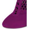 imageFSJ Women Gorgeous Cutout Ankle Boots High Heels Stiletto Lace up Bootie Round Toe Evening Party Shoes Size 415 USFuchsia