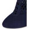imageFSJ Women Gorgeous Cutout Ankle Boots High Heels Stiletto Lace up Bootie Round Toe Evening Party Shoes Size 415 USNavy
