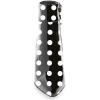 imageFSJ Women Pointed Toe Block High Heel Ankle Boots Glossy Patent Leather Party Dress Booties Size 415 USBlack Polka Dots