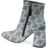 imageFSJ Women Pointed Toe Block High Heel Ankle Boots Glossy Patent Leather Party Dress Booties Size 415 USDenim