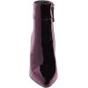 imageFSJ Women Pointed Toe Block High Heel Ankle Boots Glossy Patent Leather Party Dress Booties Size 415 USPlum