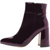 imageFSJ Women Pointed Toe Block High Heel Ankle Boots Glossy Patent Leather Party Dress Booties Size 415 USPlum