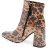 imageFSJ Women Pointed Toe Block High Heel Ankle Boots Glossy Patent Leather Party Dress Booties Size 415 USSexy Leopard