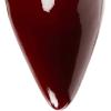 imageFSJ Women Pointed Toe Block High Heel Ankle Boots Glossy Patent Leather Party Dress Booties Size 415 USWine Red