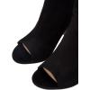 imageFSJ Women Stylish Peep Toe Slouch Ankle Boots Chunky Stacked Heels Party Prom Nightclub Evening Dress Shoes Size 415 USBlack Side Zipper