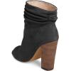 imageFSJ Women Stylish Peep Toe Slouch Ankle Boots Chunky Stacked Heels Party Prom Nightclub Evening Dress Shoes Size 415 USBlacksuede