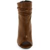 imageFSJ Women Stylish Peep Toe Slouch Ankle Boots Chunky Stacked Heels Party Prom Nightclub Evening Dress Shoes Size 415 USBrown