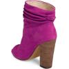 imageFSJ Women Stylish Peep Toe Slouch Ankle Boots Chunky Stacked Heels Party Prom Nightclub Evening Dress Shoes Size 415 USFuchsia