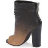 imageFSJ Women Stylish Peep Toe Slouch Ankle Boots Chunky Stacked Heels Party Prom Nightclub Evening Dress Shoes Size 415 USGolden Glitter Gradient