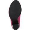 imageFSJ Women Stylish Peep Toe Slouch Ankle Boots Chunky Stacked Heels Party Prom Nightclub Evening Dress Shoes Size 415 USMagenta
