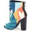 imageFSJ Women Stylish Peep Toe Slouch Ankle Boots Chunky Stacked Heels Party Prom Nightclub Evening Dress Shoes Size 415 USMulticolor
