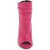 imageFSJ Women Stylish Peep Toe Slouch Ankle Boots Chunky Stacked Heels Party Prom Nightclub Evening Dress Shoes Size 415 USPink