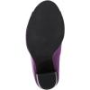 imageFSJ Women Stylish Peep Toe Slouch Ankle Boots Chunky Stacked Heels Party Prom Nightclub Evening Dress Shoes Size 415 USPurple