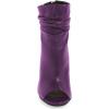 imageFSJ Women Stylish Peep Toe Slouch Ankle Boots Chunky Stacked Heels Party Prom Nightclub Evening Dress Shoes Size 415 USPurple