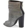 imageFSJ Women Stylish Peep Toe Slouch Ankle Boots Chunky Stacked Heels Party Prom Nightclub Evening Dress Shoes Size 415 USStone Pattern