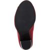 imageFSJ Women Stylish Peep Toe Slouch Ankle Boots Chunky Stacked Heels Party Prom Nightclub Evening Dress Shoes Size 415 USWine Red