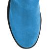 imageFSJ Women Closed Round Toe Thick Sole Low Heel Ankle Boots Side Zipper Platform Booties Walking Daily Wear Shoes Size 416 USBlue