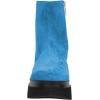 imageFSJ Women Closed Round Toe Thick Sole Low Heel Ankle Boots Side Zipper Platform Booties Walking Daily Wear Shoes Size 416 USBlue