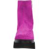imageFSJ Women Closed Round Toe Thick Sole Low Heel Ankle Boots Side Zipper Platform Booties Walking Daily Wear Shoes Size 416 USFuchsia