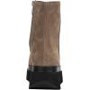 imageFSJ Women Closed Round Toe Thick Sole Low Heel Ankle Boots Side Zipper Platform Booties Walking Daily Wear Shoes Size 416 USTaupe Brown