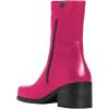 imageFSJ Women Closed Square Toe Ankle Boots Low Block Heel Short Boots Side Zipper Mid Calf Fashion Dress Booties Size 416 USDeep Pink