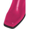 imageFSJ Women Closed Square Toe Ankle Boots Low Block Heel Short Boots Side Zipper Mid Calf Fashion Dress Booties Size 416 USDeep Pink