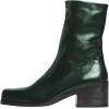 imageFSJ Women Closed Square Toe Ankle Boots Low Block Heel Short Boots Side Zipper Mid Calf Fashion Dress Booties Size 416 USGreen
