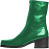 imageFSJ Women Closed Square Toe Ankle Boots Low Block Heel Short Boots Side Zipper Mid Calf Fashion Dress Booties Size 416 USSpring Green