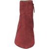 imageFSJ Women Comfort Kitten Low Heel Pointed Toe Ankle Boots Side Zipper Dress Booties Suede Winter Shoes Size 415 USIndian Red