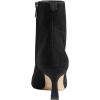 imageFSJ Women Comfy Zipper Medium Spool Heels Square Toe Classic Pull On Office Boots Size 415 M USBlack
